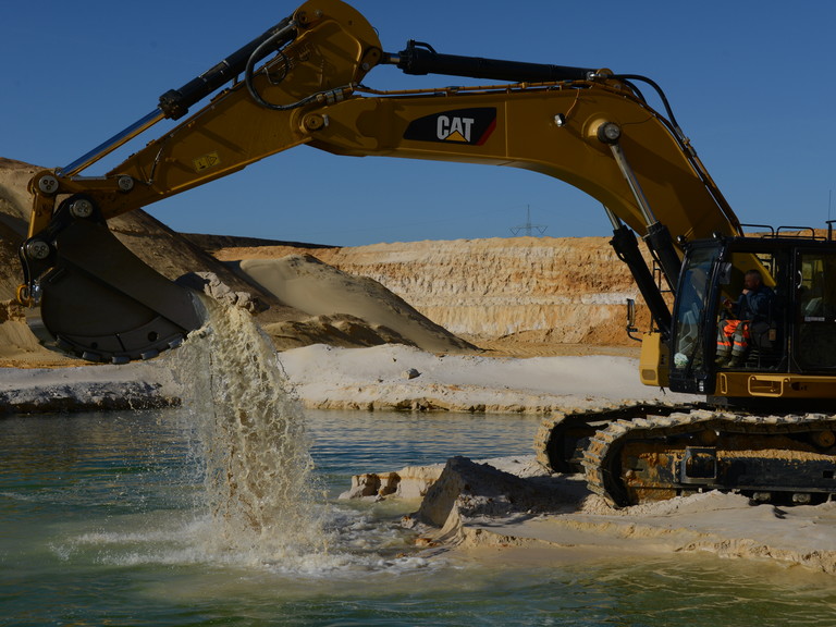 Tagebau Lehof, Nassbaggerung